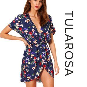 Tularosa Bell Floral Wrap Mini Dress